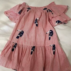 Zara tropical flamingo dress
